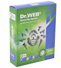 Антивирус Dr.Web® Security Space на 3 ПК 1 год