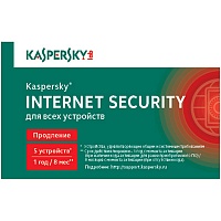 Kaspersky Internet Security Multi-Device. 5-Desktop 1 year Renewal Card